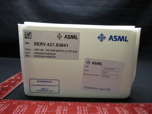 ASML SERV.437.83841 LAMP HALOGEN12V/100W (NOTCH 5) 2 PER BOX 4022.437.83841