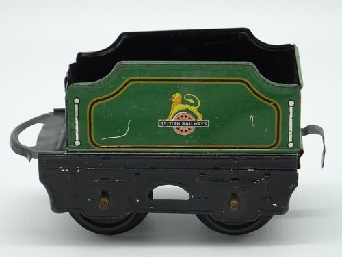 Vintage Tin Clockwork Hornby LOCOMOTIVE British Rail 60985 & TENDER by Meccano - Picture 4 of 15