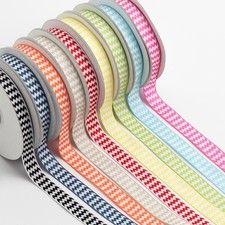 High Quality 15mm Double Sided CHEVRON Zig Zag Craft Wedding Ribbon