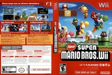New Super Mario Bros Wii Nintendo Wii NFS Art Insert Only No Game Used Condition
