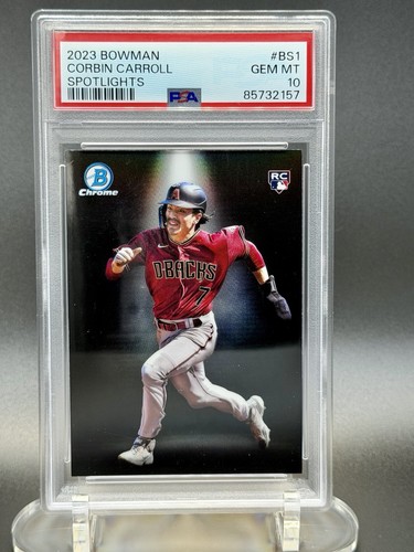Topps 2023 Bowman Chrome Bowman Spotlights Corbin Carroll RC #BS-1 PSA 10