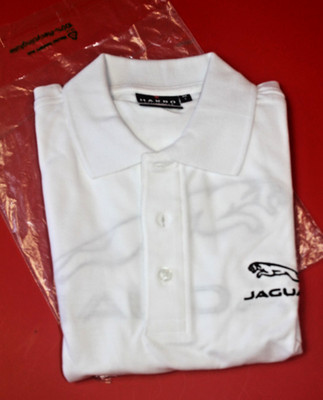 Jaguar Classic Cars Logo Men's Polo Shirt T-Shirt Hakro Size L New & Genuine
