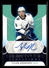 2020-21 Upper Deck Signature Sensations Tyler Johnson Auto Tampa Bay Lightning