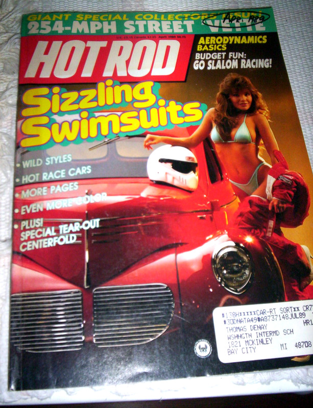 HOT ROD Magazine April 1989 Sizzling Swimsuits and race cars