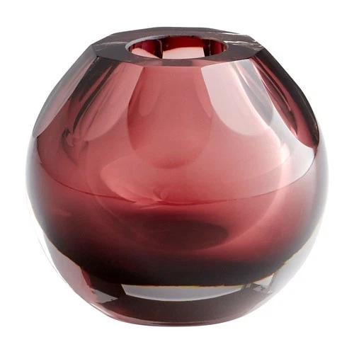 Cyan lighting - Rosalind - small Vase - 4.25 Inches Wide by 4 Inches High - Picture 1 of 3