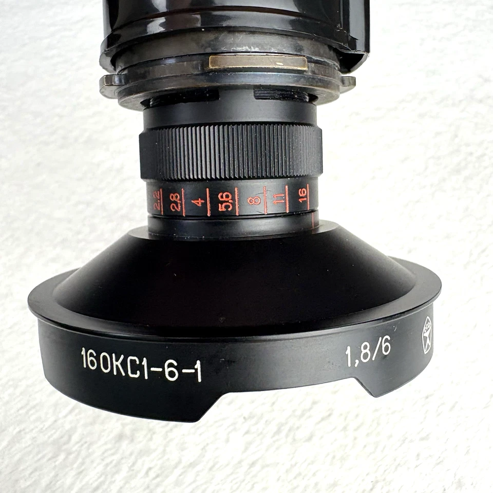 РЕДКАЯ! Винтажный LOMO 16OKC1-6-1 1,8/6 мм 16 мм CCCP советский СССР кино объектив камеры - Изображение 4 из 4