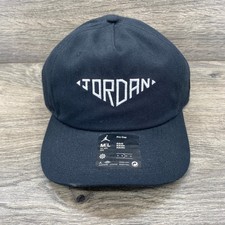Jordan Pro Cap Adult M L Black White Jumpman Adjustable Snapback Hat