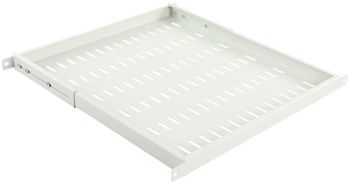 RAS800WH Lanview by Logon D470mm FIXED SHELF ADJUSTABLE SIDE ARM WHITE RAS800WH