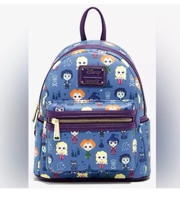 NWT Loungefly Disney Hocus Pocus Chibi Characters Backpack Sanderson Sisters