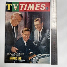 TV TIMES Magazine Australia with the first HOMICIDE CAST on the Cover MARCH 1966