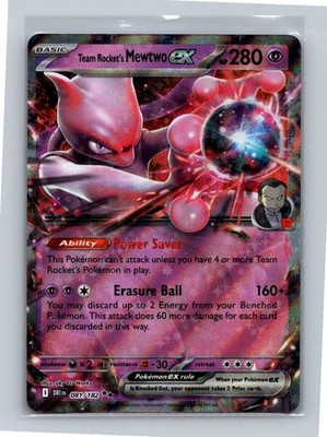 Team Rocket's Mewtwo ex Holo 081/182 SV10: Destined Rivals Double