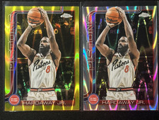 2025-26 Topps Chrome Basketball Tim Hardaway Jr #7 Yellow Raywave /275 + Raywave