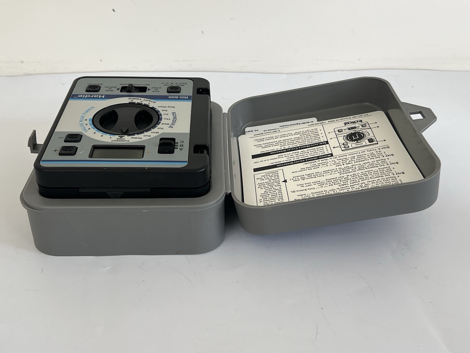 Irritrol Rain Dial RD600-INT Station Indoor Irrigation Controller Open Box 1997