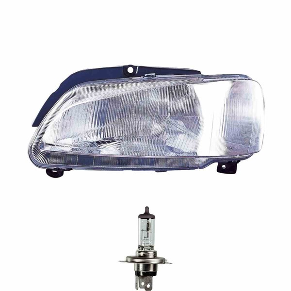 Halogen Scheinwerfer Frontscheinwerfer Rechts H4 FüR Peugeot 106 II Inkl. Lampen-image