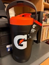 Gatorade GX Large Performance Sports Jug 64 oz Black With Fence Hook Football