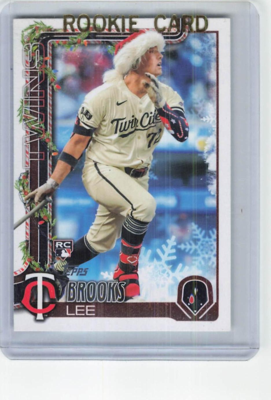 2025 Topps #317 Brooks Lee Green Rainbow Foil #/99