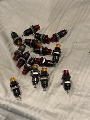 F 10 Huge Lot of Dialco 249 LED Indicator Lamps Red And Amber  28v 20ma