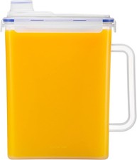 Aqua Fridge Door Water Jug Clear Pitcher BPA Free Plastic Pitcher with Lid 1