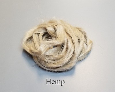 Hemp Fiber. Sliver Natural Top Roving. Sustainable Grown. Spinning Craft