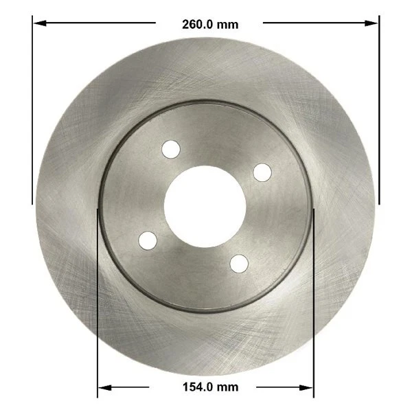 For Nissan Versa Note 14-19 Bendix Global Premium Vented Front Brake Rotor Foto 2 de 2