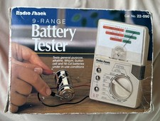 Vintage Radio Shack Tandy Battery Tester 22-032A with Original Box and Manual