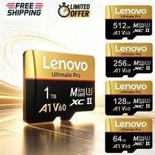 LENOVO 1TB 512GB 256GB 128GB Micro TF SD Card High Speed Class Flash Memory*