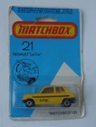 Vintage MATCHBOX Superfast 21 RENAULT 5 Le Car. Yellow. Nr Mint on Blister Card.