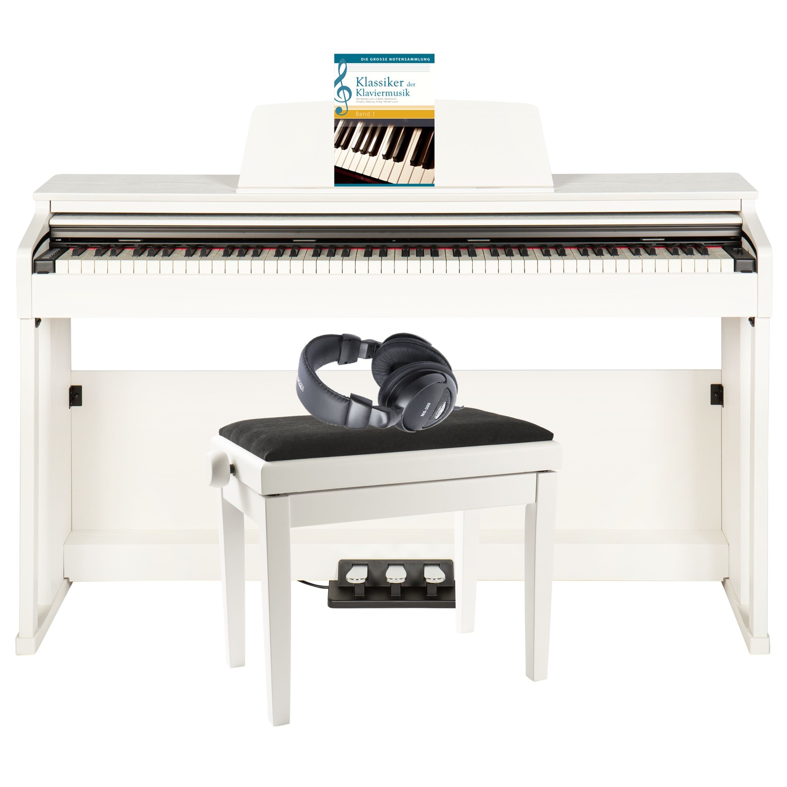 DP-3000 WH E-Piano Set 88 Tasten 20 Sounds 128 Poly USB MIDI 2x20W Amp 126090₽