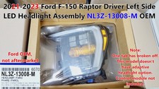 21 - 23 Ford F150 Raptor Driver Left Side Led Headlight Assembly Nl3z-13008-m 21 - 23 Ford F150 Raptor Driver Left Side Led Headlight Assembly Nl3z-13008-m