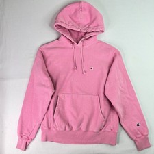 Vintage Champion Reverse Weave Sweatshirt Size Medium Pink Blank Hoodie