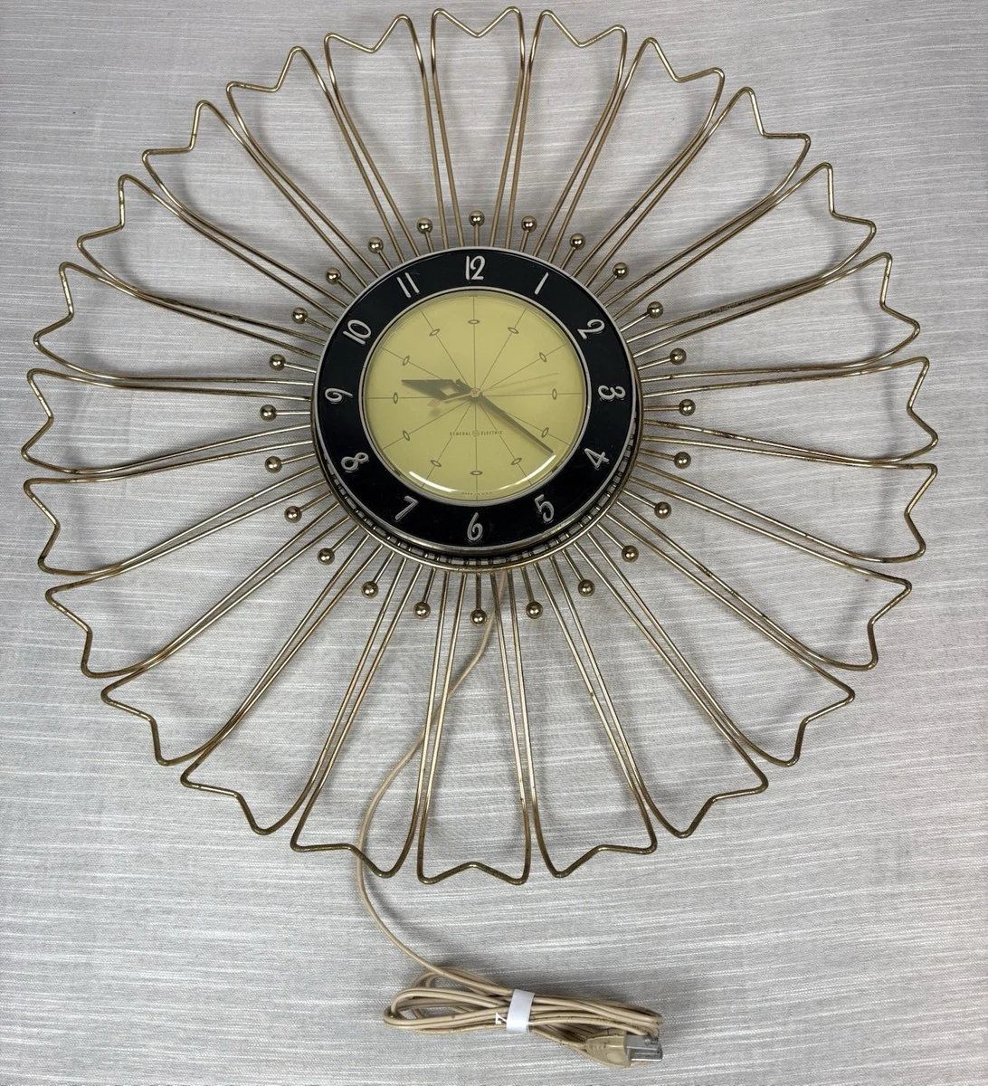 Mid Century Starburst Clock for sale | eBay