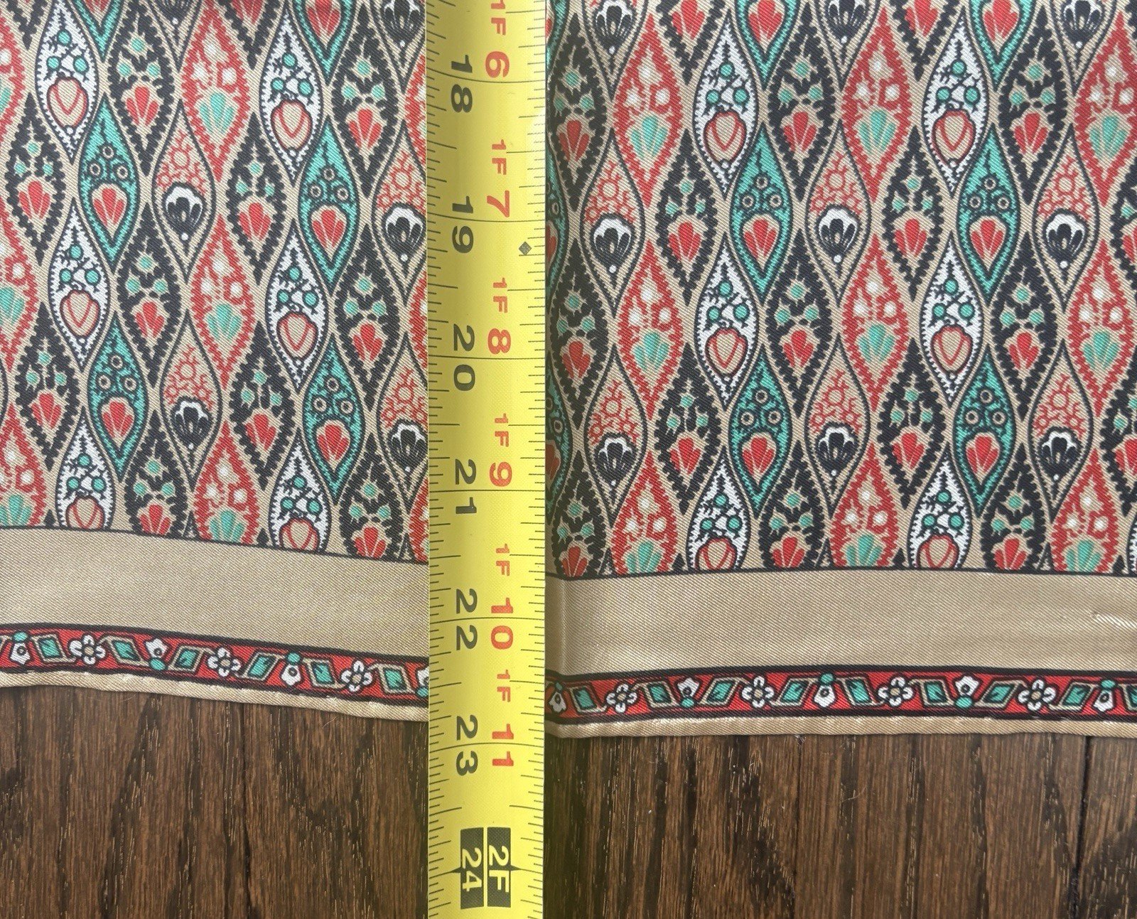 Echo Square Scarf Repeat Geometric Teardrop Patte… - image 16