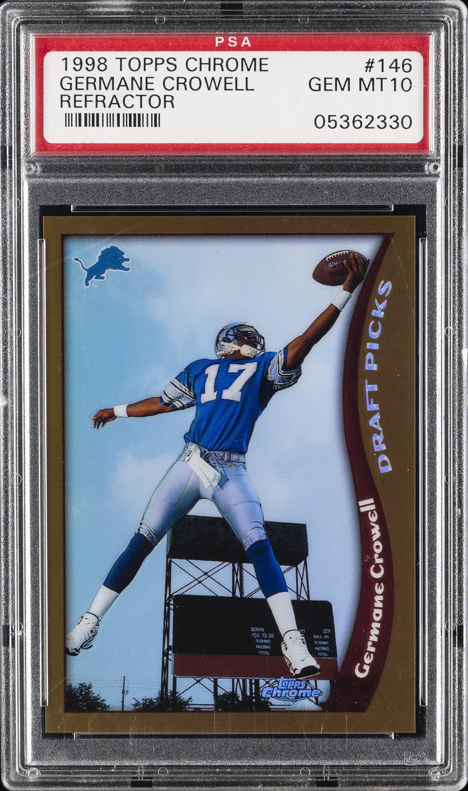 Germane Crowell Topps Chrome #146 Refractor