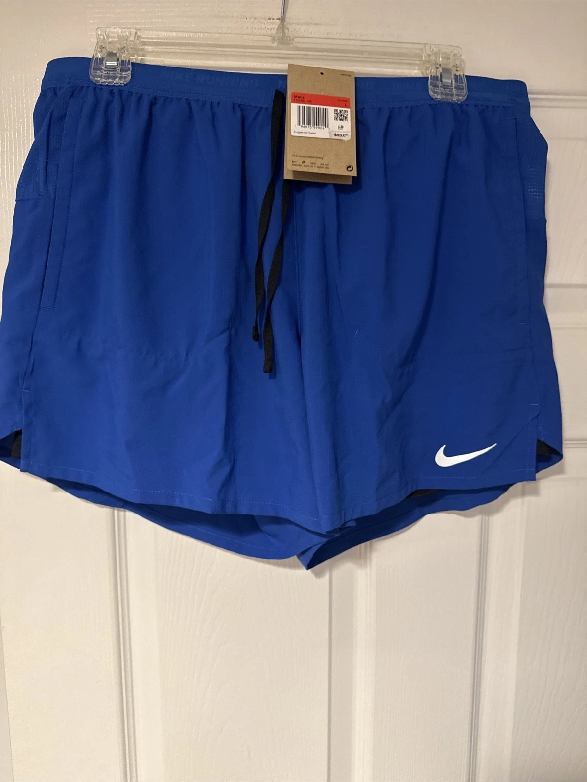 Nike Stride Men's Dri-FIT 5'' 2-in-1 Running Shorts Size L Blue FN2992-480 NWT