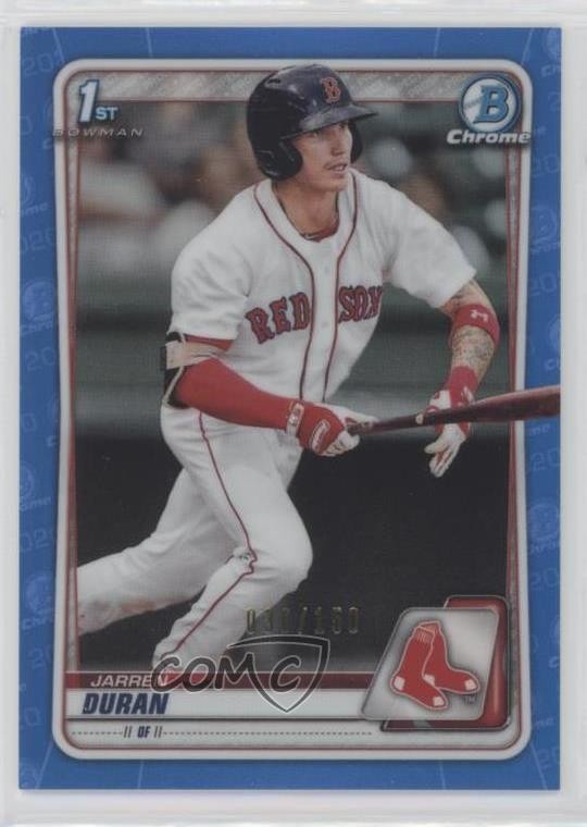 2020 Bowman Chrome Prospects Blue Refractor /150 Jarren Duran #BCP-144 s3g