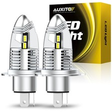 UK H4 LED Bulb White Motorcycle Headlight LED Hi-Lo Beam Light Lamp Bulbs Canbus