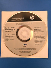 HP Windows 8.1 Pro Operating System  Driver Recovery DVD   Genuine OEM   New