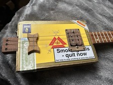 Cigar Box Guitar Electro-Acoustic With Humbucker Magnetic Pickup - Price drop