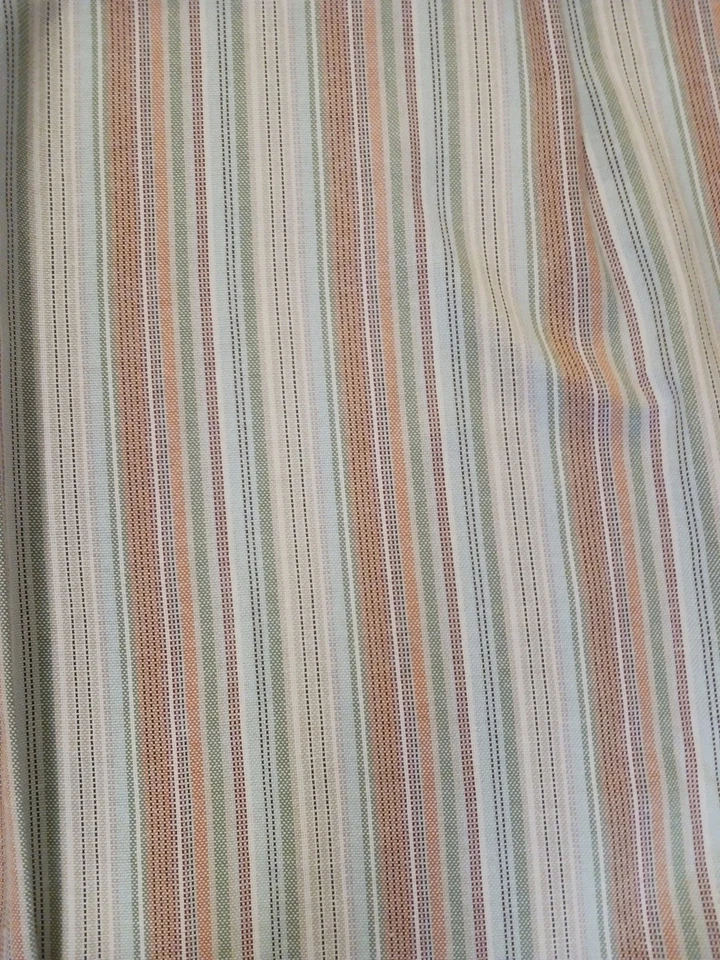 Tommy Bahama Indoor Outdoor Hannah Striped Woven Table Cloth 60x104 Fringed Hem  - Image 3 of 4