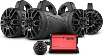 Marine Tower Speakers 4 Inch Bluetooth DS18 600W