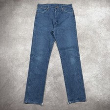 Vintage Wrangler 13MWZ Cowboy Cut Jeans Size 32x34" Made in USA Distressed