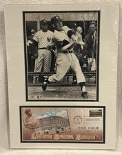 2001 MICKEY MANTLE Yankees Commemorative Issue USPS Cover & Stamp w/ Photo