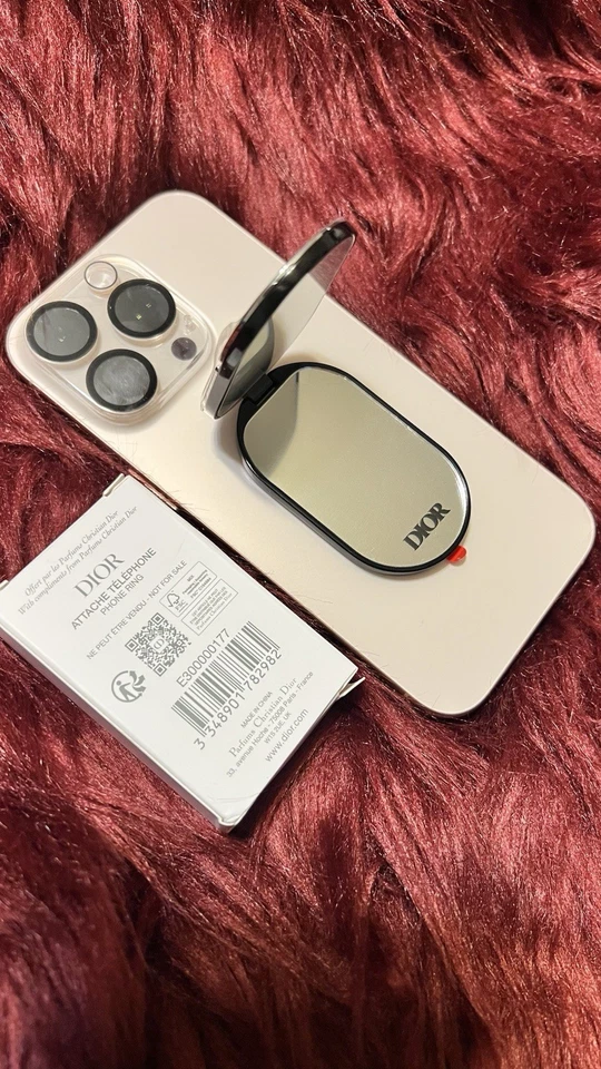 DIOR Beauty Phone Stand / Ring + Mirror Metal New In Box GWP - Image 3 of 4