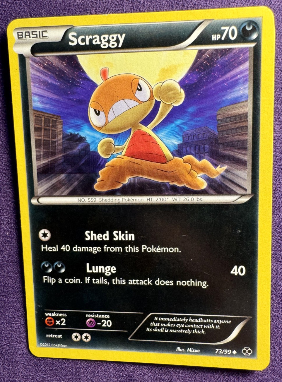 Scraggy 73/99 - Next Destinies - Common - Pokemon Card TCG (LP)