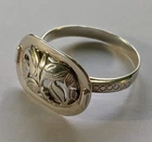 Vintage ring sterling silver 925 Size 12.5 Weight 4.71 g. Ukrainian jewelry.