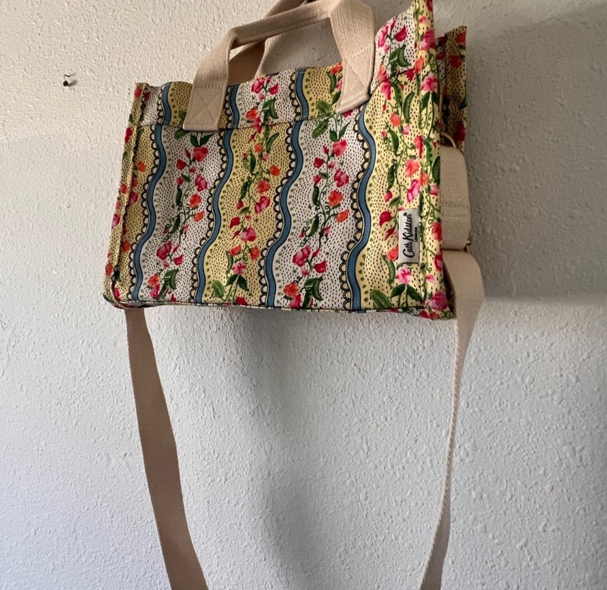 Cath Kidston White Floral Crossbody Tote Bag View 4