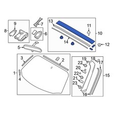 Genuine MAZDA Windshield Molding NA4L-50-8X0G-2M OEM Factory for