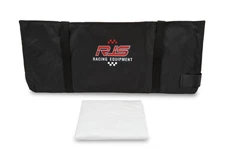 RJS Racing Equipment Engine Diaper - Strap-On - Black - Universal V8 - Each