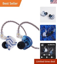 KZ ZS10 Pro HiFi Wired Earbuds with Stainless Steel Faceplate - Gaming  Music