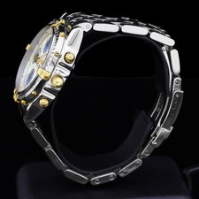 Breitling Chronomat Chronograph steel gold mother of pearl dial B13050 serviced 4